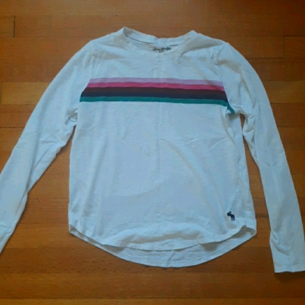 Striped long sleeve tee